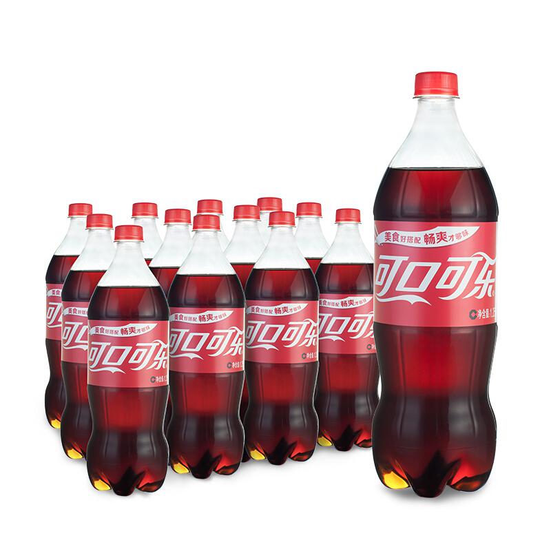 可口可乐 碳酸饮料 1.25L*12瓶 (单位：箱)