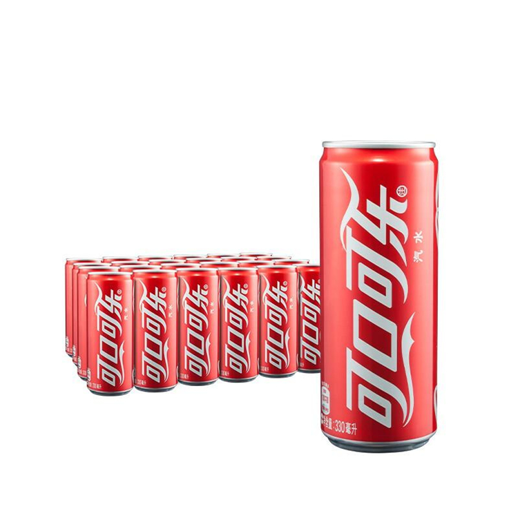可口可乐 汽水 碳酸饮料 330ml*24罐 摩登罐（单位：件）
