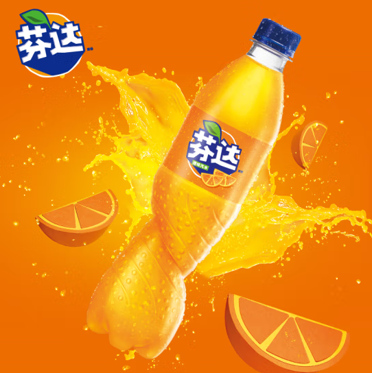 芬达 芬达橙果味饮料 500ml*24瓶碳酸饮料（箱）