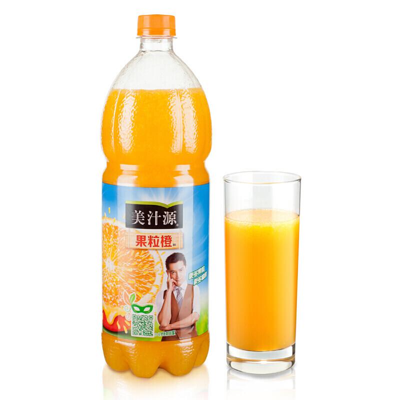 可口可乐 美汁源果粒橙橙汁 大瓶1.25L (瓶）