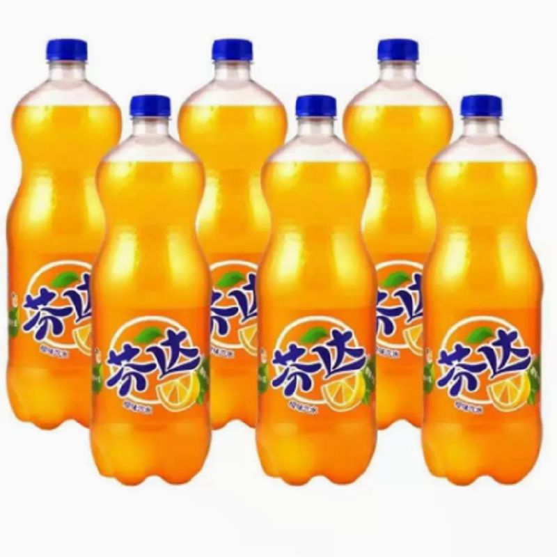 可口可乐（Coca-Cola） 芬达橙子味碳酸饮料2L 6瓶装（单位：箱）