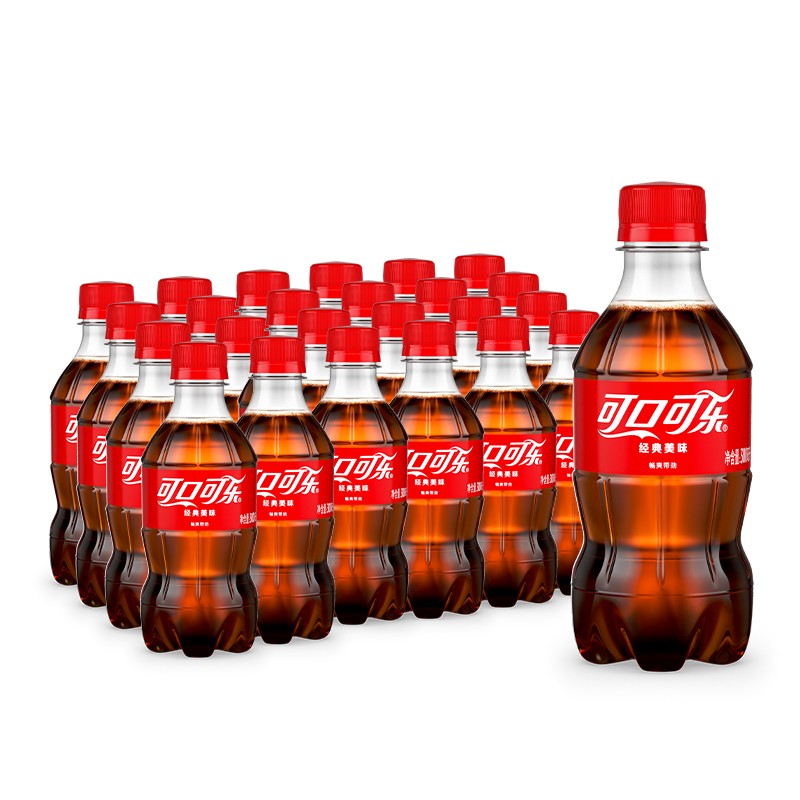 可口可乐 Coca-Cola 汽水 碳酸饮料 300ml*24瓶（单位：箱）