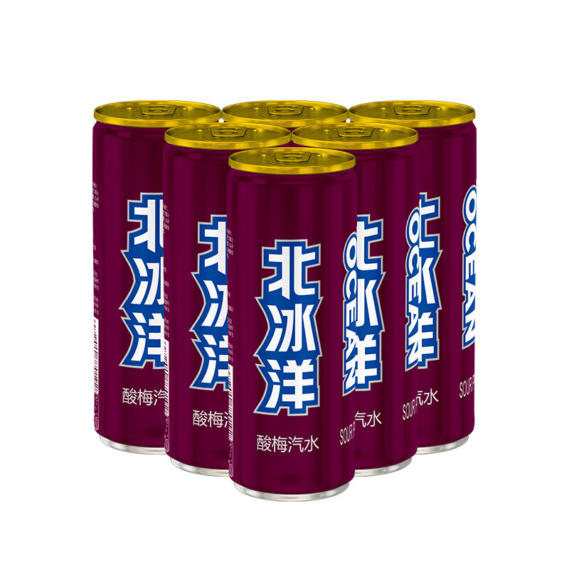 北冰洋 碳酸饮料 果汁汽水饮料 酸梅汁口味330ml*6罐（单位：件）塑封装
