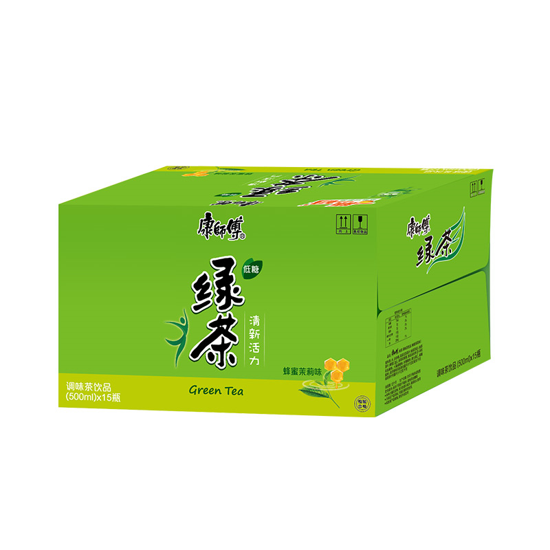 康师傅 蜂蜜茉莉味绿茶 PET 500ml*15瓶/箱 (单位：箱)
