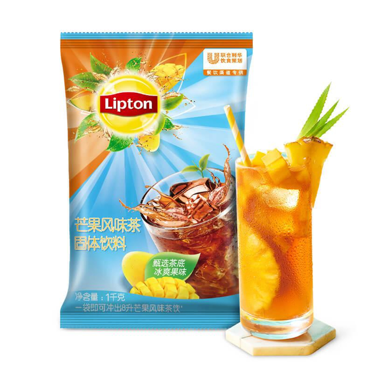 立顿Lipton 冷泡冰饮果汁粉 芒果风味茶粉1kg（单位：袋）固体饮料
