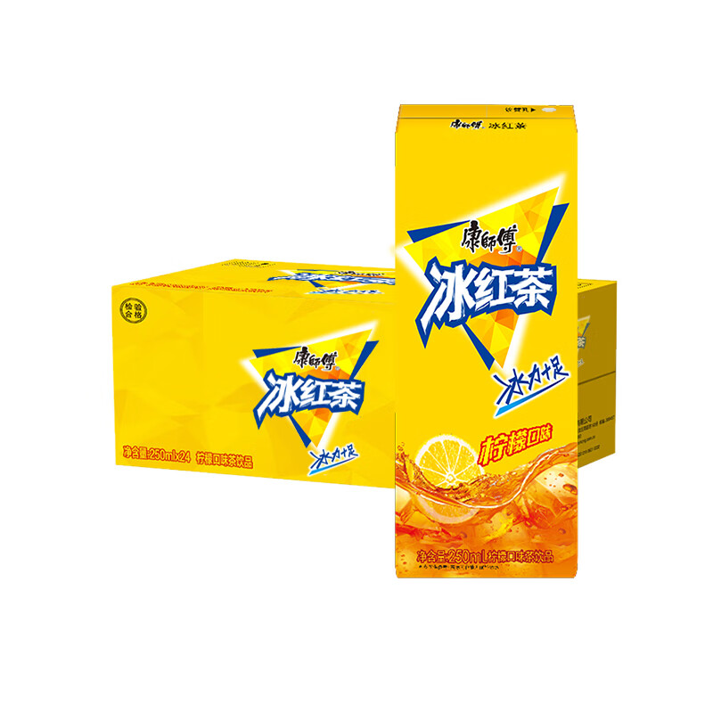 康师傅 冰红茶250ml*24盒（单位：箱）柠檬红茶饮料饮品