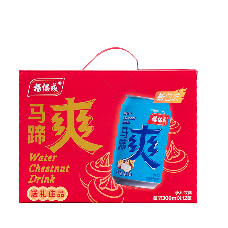 杨协成 马蹄爽 果蔬饮料荸荠口味 礼盒装300ml*12罐 （单位:箱）