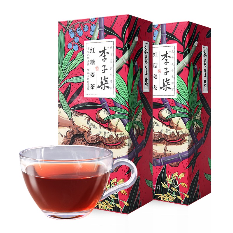 李子柒红糖姜茶84g（12g*7条）*2盒(条)