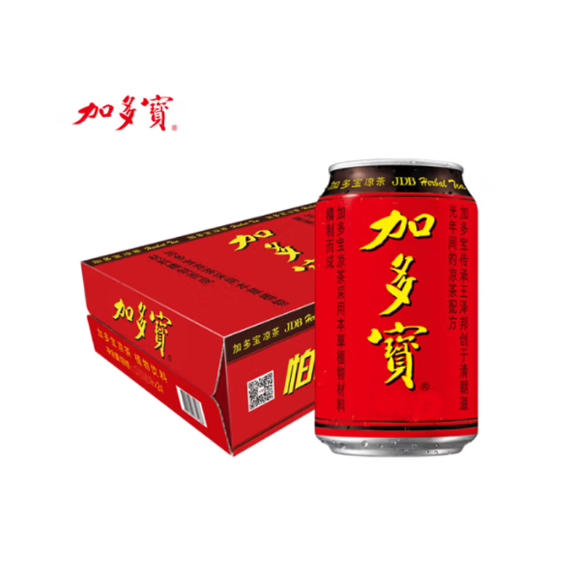 加多宝凉茶植物饮料 茶饮料 480ml*20罐/箱（单位：箱）