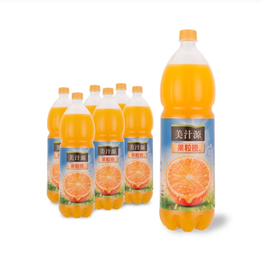美汁源 1.8L*6瓶 果粒橙饮料(单位：箱)