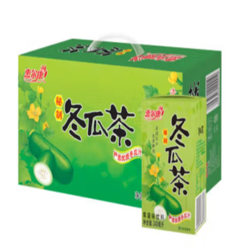 惠尔康 茶饮料秘制冬瓜茶凉茶 248ml*24 茶饮料(单位：箱)