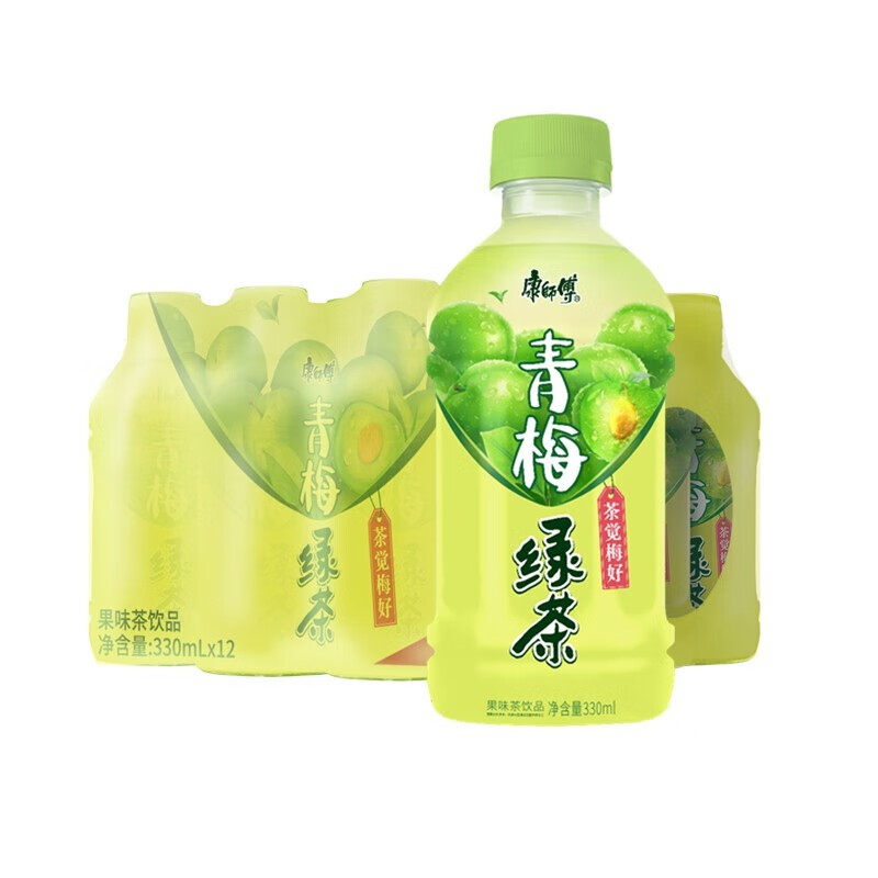 康师傅绿茶330ml*6瓶(件)