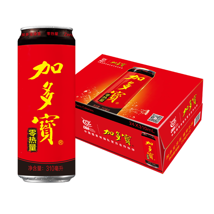 加多宝 无糖凉茶 植物饮料 纤体罐310ml*24罐(单位：箱)
