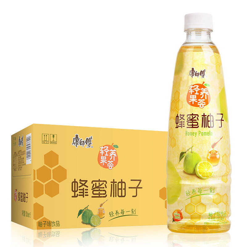 康师傅蜂蜜柚子茶500ml*15瓶/箱(箱)