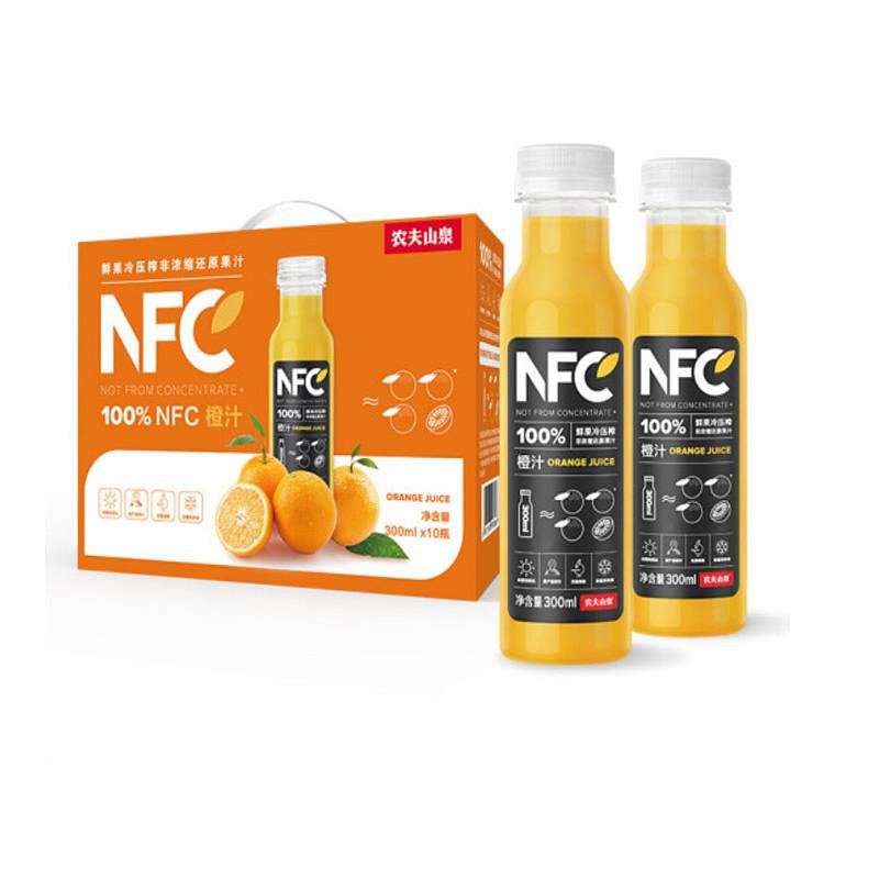 农夫山泉100%NFC橙汁黄300ml(箱)