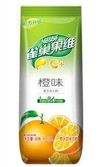 雀巢（Nestle） 冲饮果维C速溶果珍粉 橙汁味840g （袋）