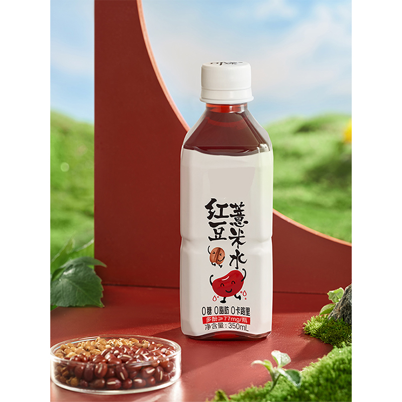 碧C 可漾红豆薏米水原味无糖0脂0卡植物茶饮料350ml*24瓶（单位：箱）