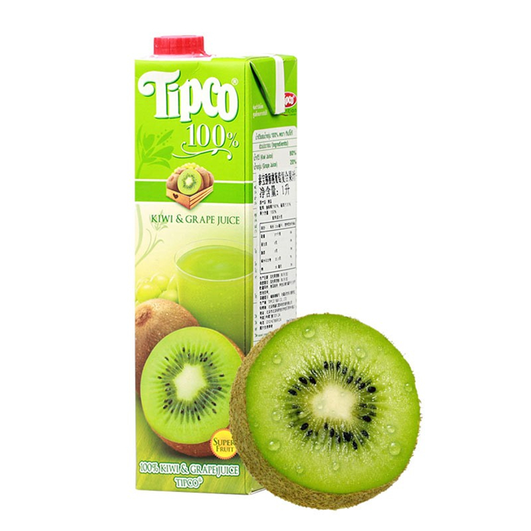 泰宝(TIPCO) 泰国原装进口 100%猕猴桃葡萄复合果汁1L（单位：瓶）