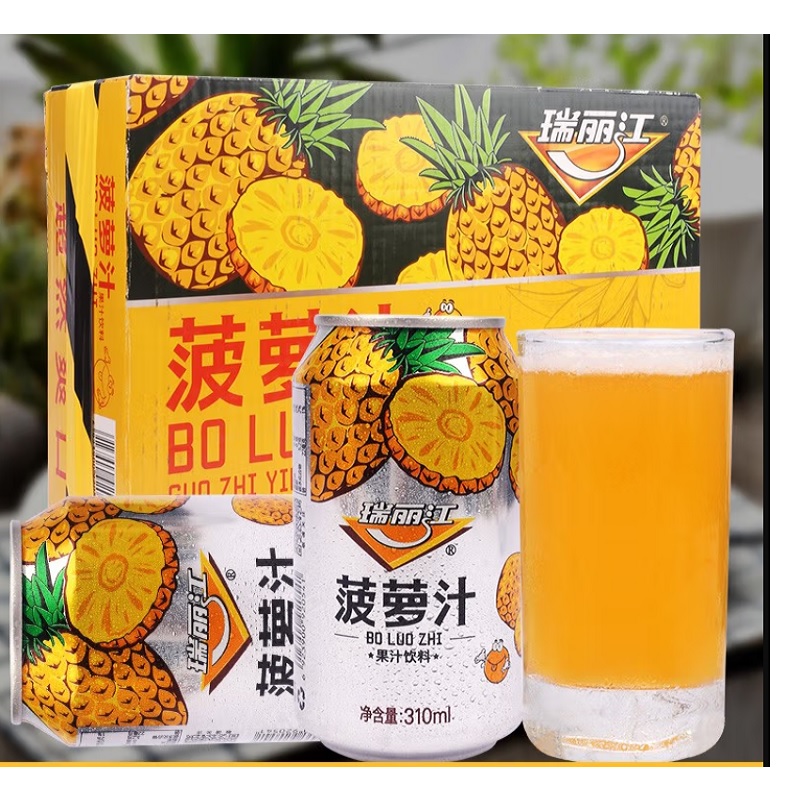 瑞丽江菠萝汁饮料310ml*24瓶/箱（箱）