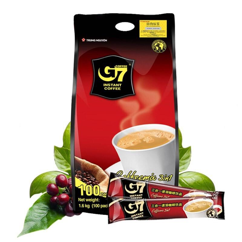 中原G7越南进口 三合一速溶咖啡1600g (16gx100条）(单位：袋）