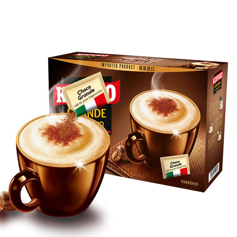 可比可 咖啡粉（KOPIKO）印尼进口 豪享卡布奇诺咖啡12包363g 三合一速溶咖啡（单位：盒）