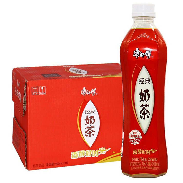 康师傅 经典奶茶 阿萨姆风味500ml（单位：瓶）15瓶/箱 30箱起送