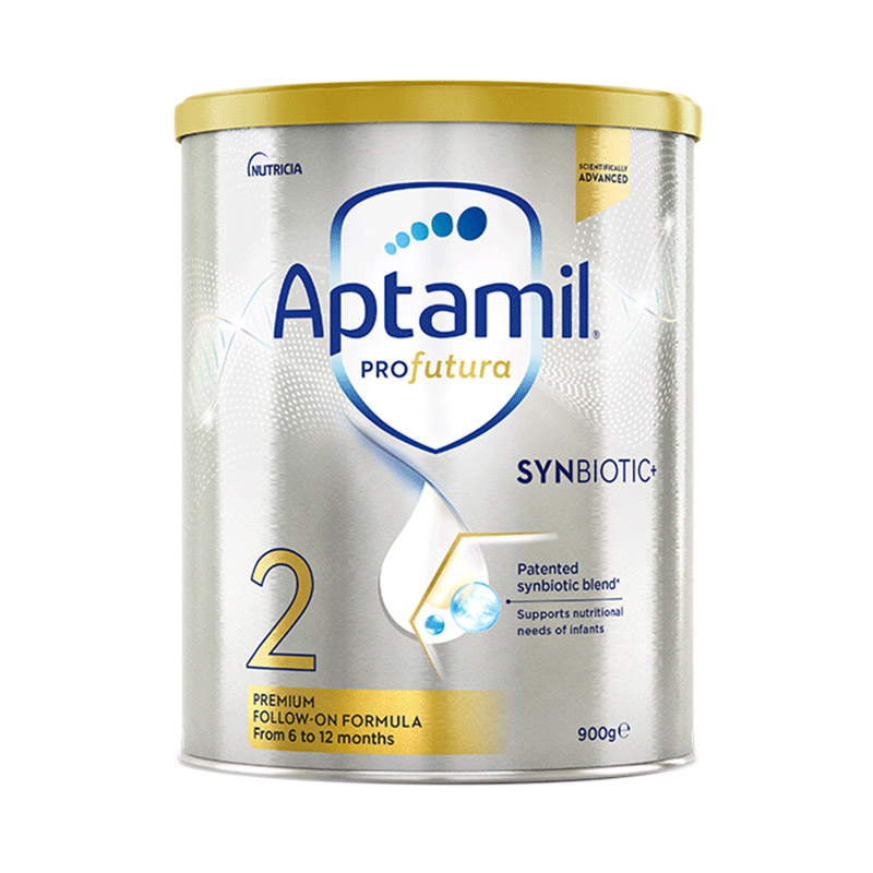 爱他美（Aptamil）白金澳洲版 较大婴儿配方奶粉 2段(6-12月) 900g（单位：罐）