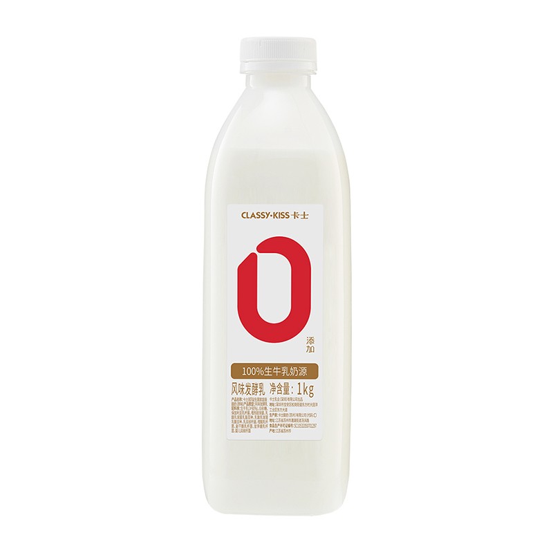 卡士  007家庭装酸奶原味1kg（单位：瓶）低温酸奶