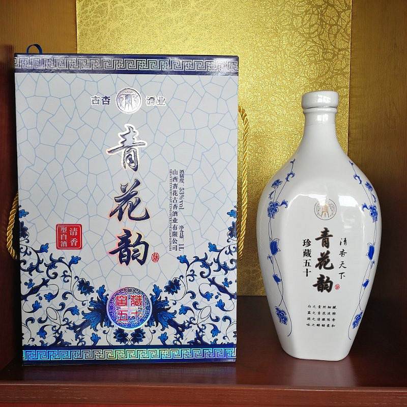 晋爵青花韵 53°柔50年清香型白酒 1000ml/瓶 (单位：瓶)