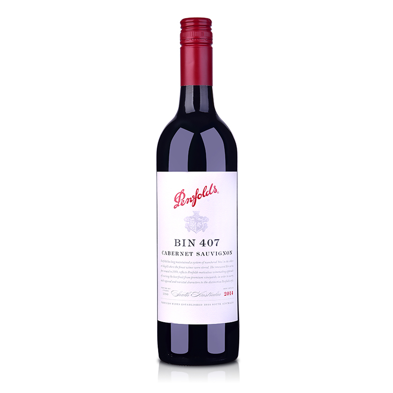 澳洲奔富BIN407赤霞珠王红葡萄酒750ML/六瓶一件（瓶）