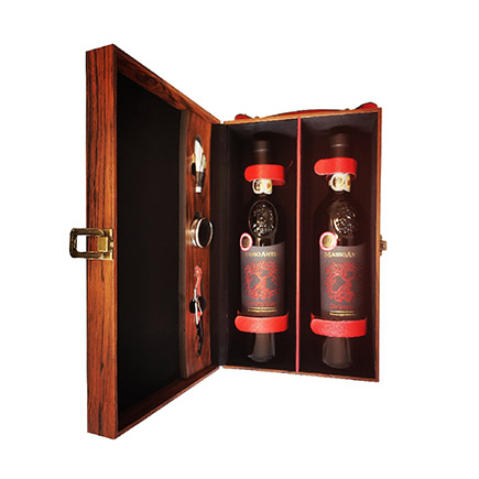 玛索99（MASSO ANTICO）红葡萄酒满堂红双支礼盒装750ML*2   (单位：套）