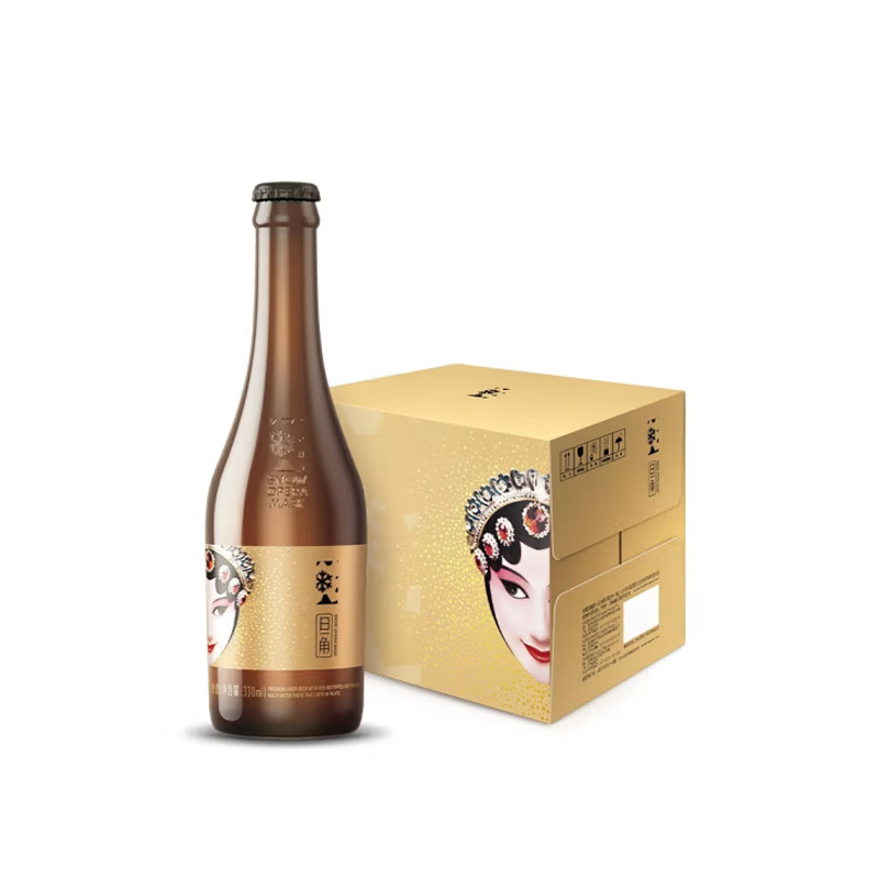 雪花（SNOW）啤酒脸谱系列 旦角啤酒8度330ml*12瓶整箱装 团购价10件起（单位：件）JL