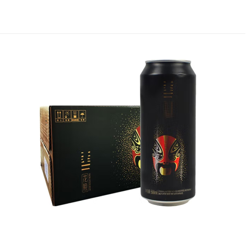 雪花（SNOW）啤酒脸谱系列 花脸啤酒11.5度500ml*12瓶整箱装 团购价10件起（单位：件）JL