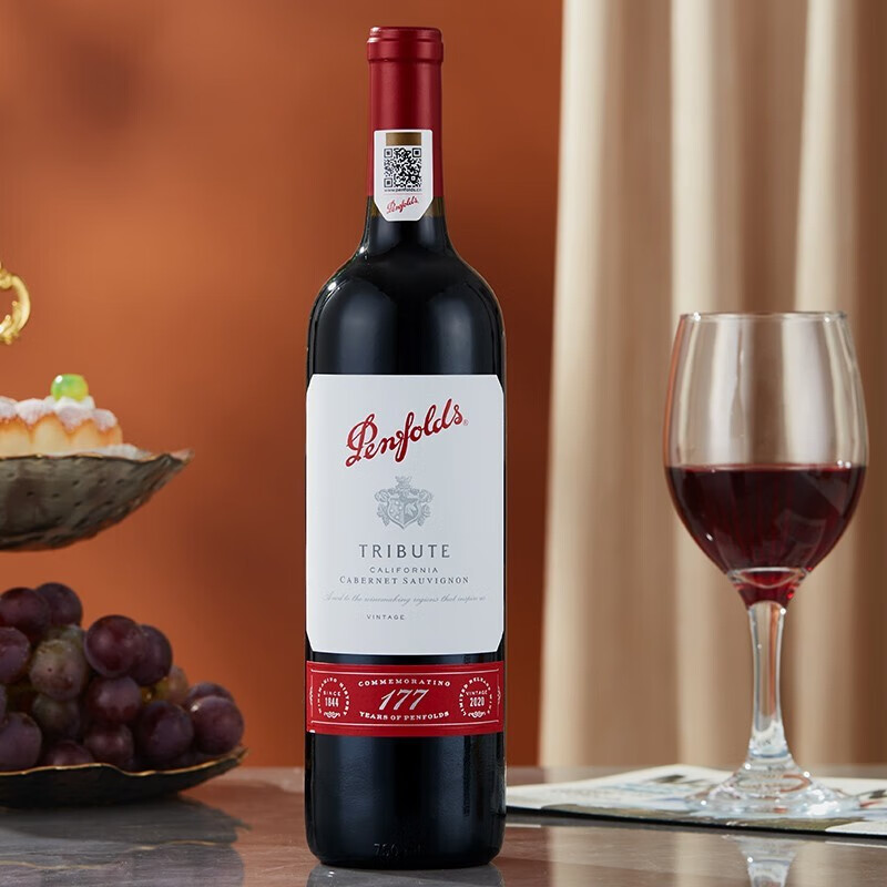 奔富（Penfolds）周年礼赞系列限量款干红葡萄酒177美国加州赤霞珠（瓶）