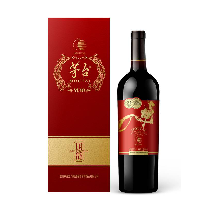 茅台（MOUTAI）国韵M30 精品干红葡萄酒 750ml 箱/6瓶红酒(单位：瓶)