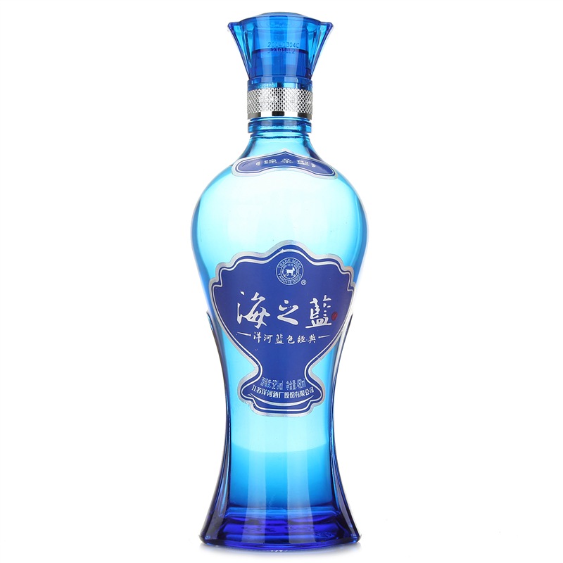 洋河 蓝色经典 海之蓝 浓香型白酒 52度 480ml*6瓶 整箱装 口感绵柔 新老包装随机发货（单位：箱）