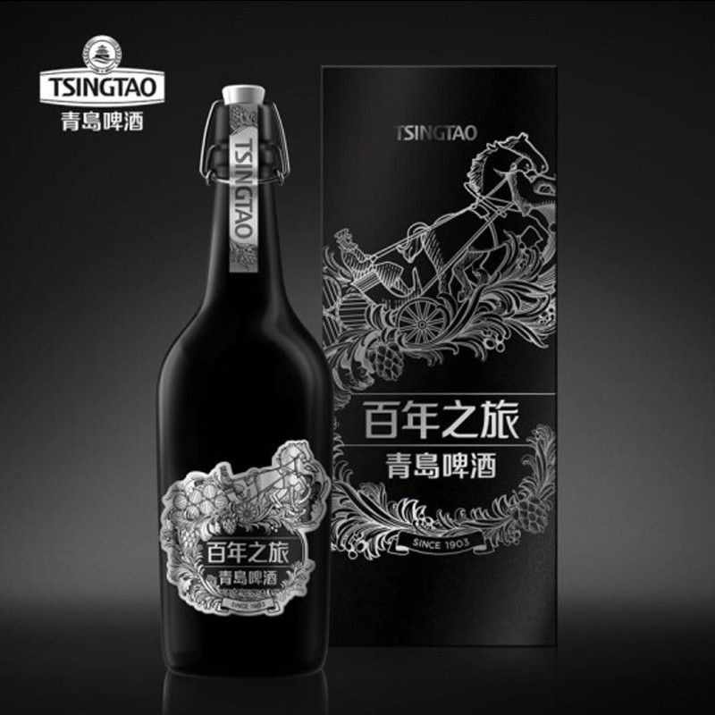 青岛啤酒（TsingTao）百年之旅大师酒15度 815ml（单位：盒）礼盒装