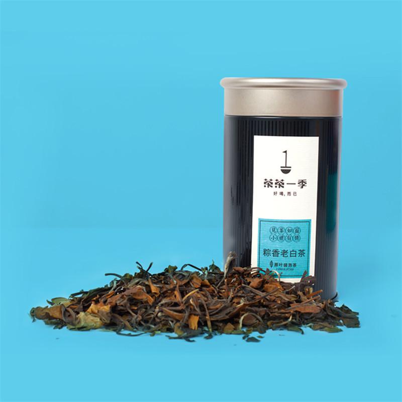 茶茶一季原叶袋泡茶如面系列60g（3g*20泡）粽香老白茶（罐）