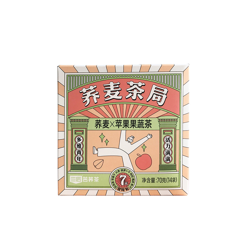 三匠 苦荞茶 苹果果蔬苦荞茶70g/盒（单位：盒）