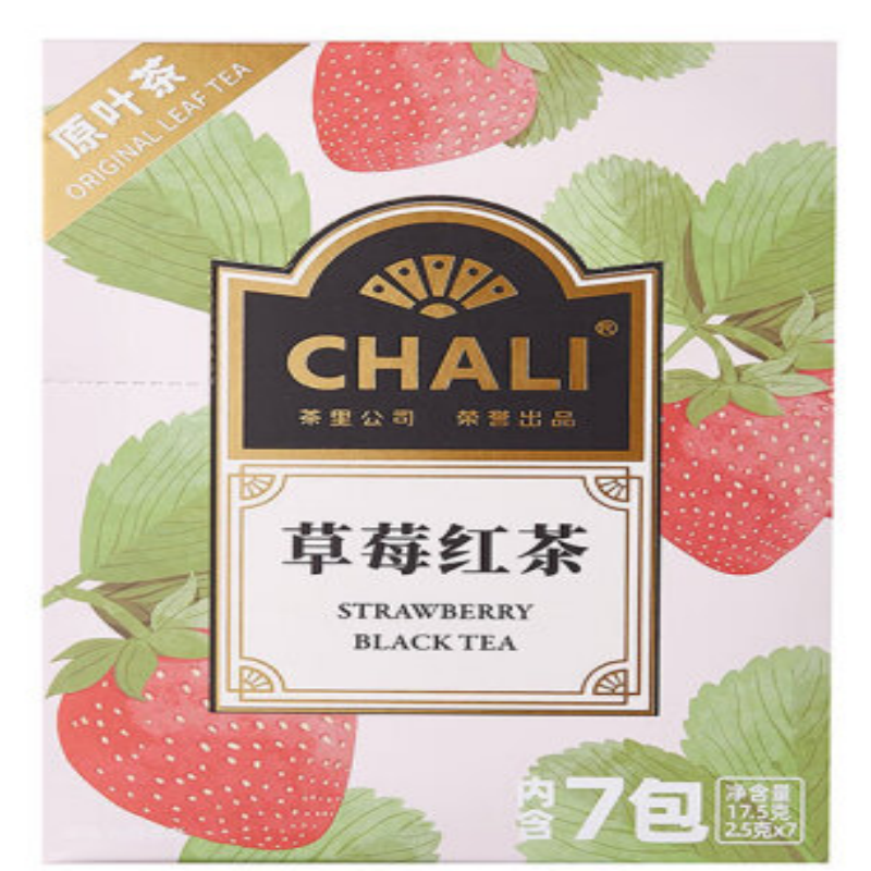 茶里（ChaLi）草莓红茶袋泡茶17.5g/盒(单位：盒)