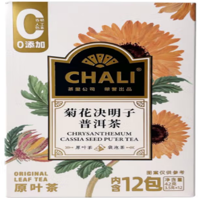 茶里（ChaLi）菊花决明子普洱茶袋泡茶盒装42g(单位：盒)
