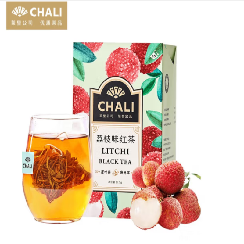 茶里（ChaLi）荔枝红茶盒装37.5g袋泡茶(单位：盒)