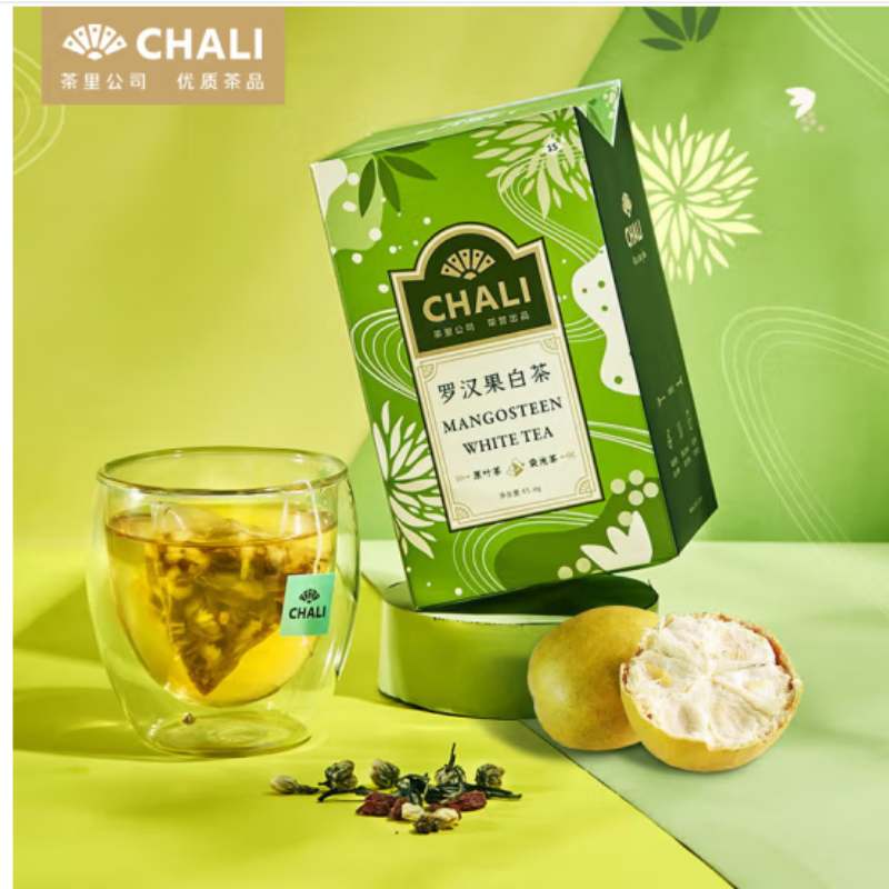 茶里（ChaLi）罗汉果白茶盒装45g袋泡茶(单位：盒)