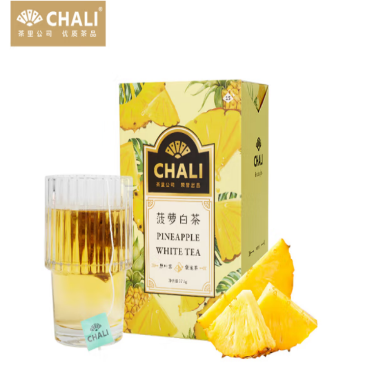 茶里（ChaLi）菠萝白茶盒装37.5g袋泡茶(单位：盒)