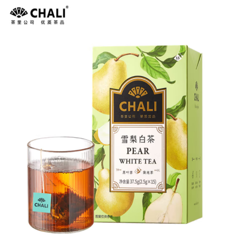 茶里（ChaLi）雪梨白茶盒装37.5g袋泡茶(单位：盒)
