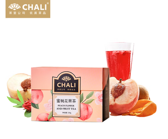 茶里（ChaLi）花果茶（水蜜桃味）盒装150g袋泡茶