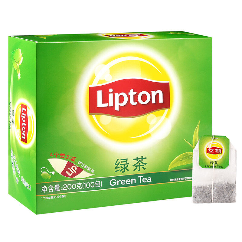 立顿Lipton  S100 绿茶2g*100包/盒（单位：盒）