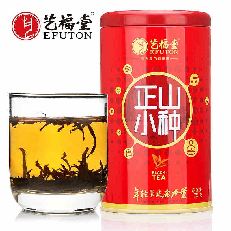 艺福堂 红茶 正山小种特级 浓香型75g（单位：罐）武夷山桐木关原产蜜香