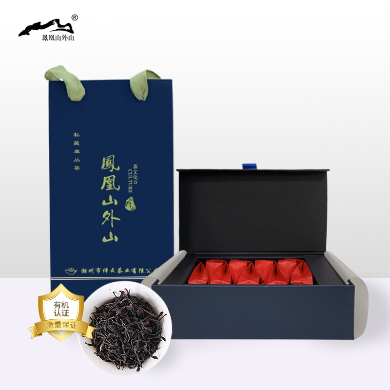 凤凰山外山JY801单丛茶精品竹叶香茶叶7克X9袋/盒63克(盒)