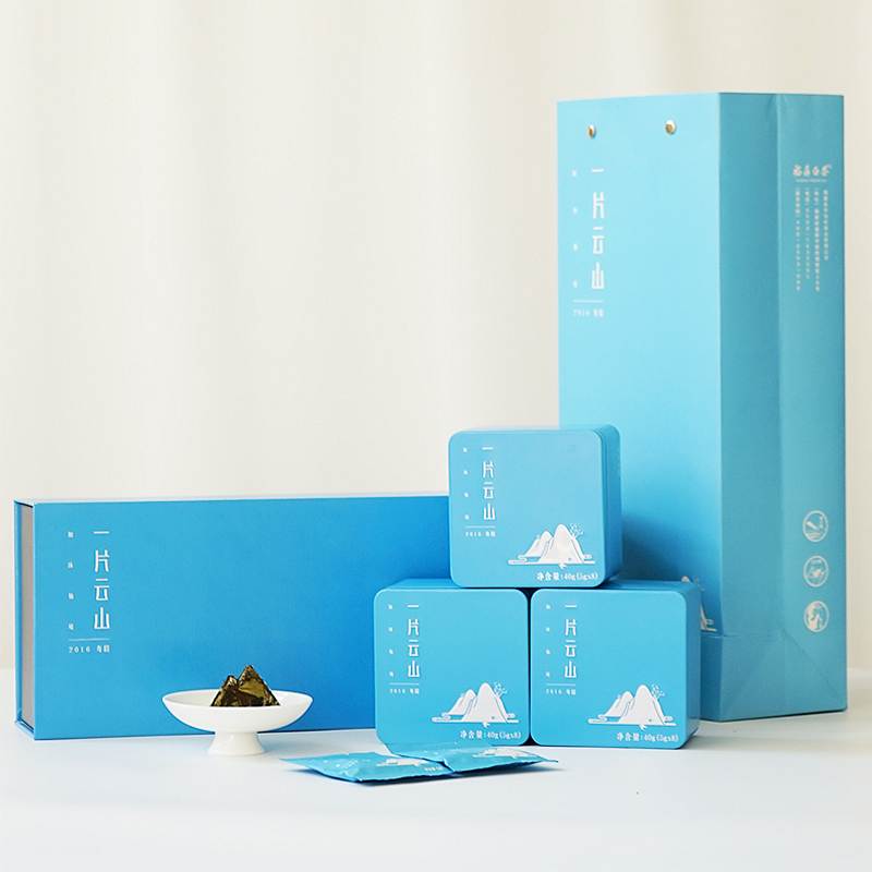 华羽村 40g*3盒 120g/套 尚生活系列一片云山（风尚版）寿眉山型小砖2016年老白茶 （计价单位：套）